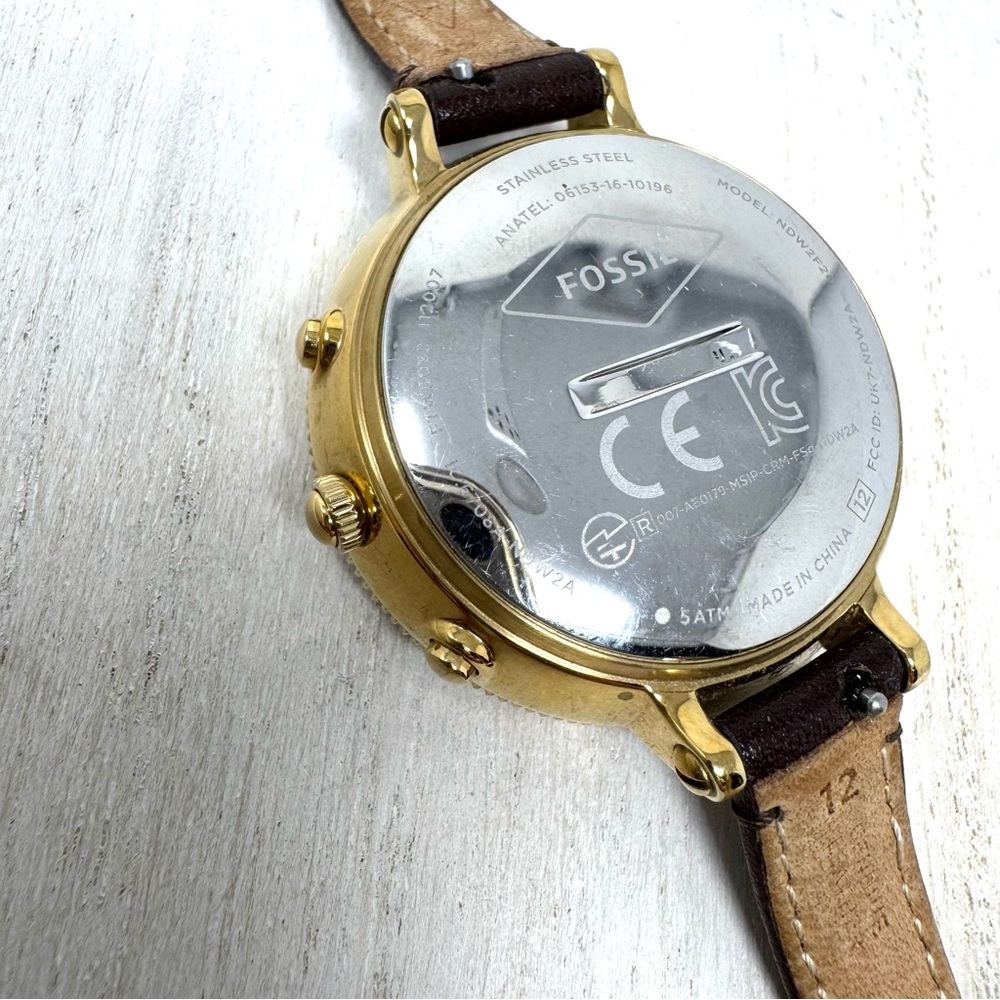 FOSSIL Hybrid watch, leather Fossil watch band - Picture 6 of 13